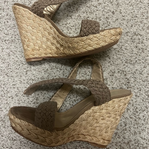 Stuart Weitzman Alex Crotchet Wedges - Picture 9 of 11